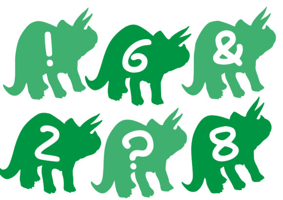 Play Dino Font PNG with transparent background - Preview 2