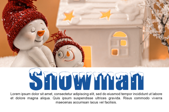 Polar Snow Font PNG with transparent background - Preview 6