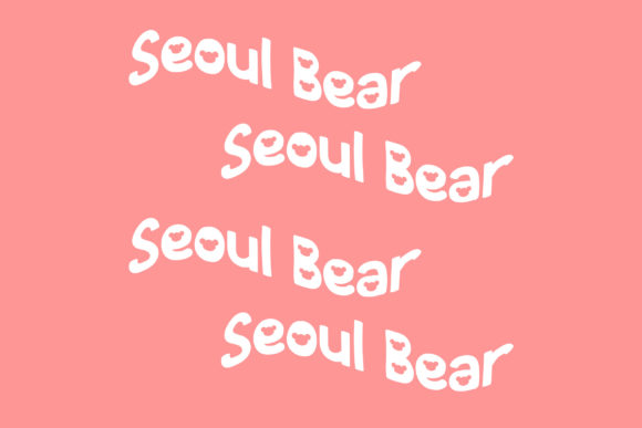Seoul Bear Font PNG with transparent background - Preview 3