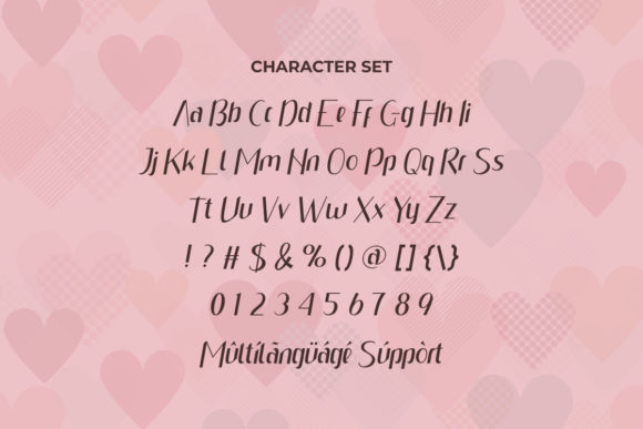 Simple Couple Font PNG with transparent background - Preview 6