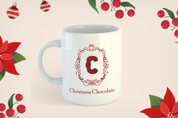 Amara Christmas Monogram Font - Preview 2