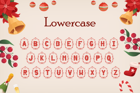 Amara Christmas Monogram Font - Preview 4