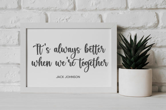 Better Together Font - Preview 2