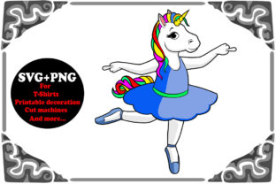 Cute Ballet Dancer Unicorn Svg and Png Graphic by Lifua · Creative Fabrica
