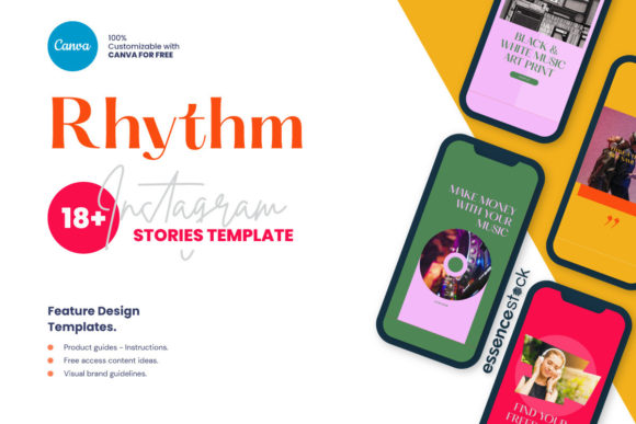 Event Music Colorful Instagram Story Graphics