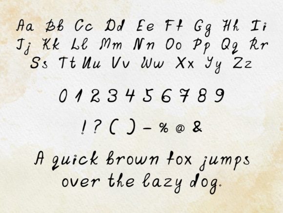 Inktin Font font preview - 4