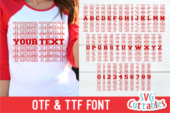 JP Mirror Font PNG with transparent background - Preview 1