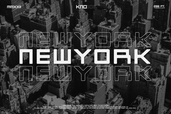 Knoxx Font PNG with transparent background - Preview 3
