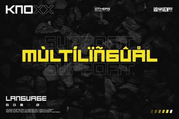 Knoxx Font PNG with transparent background - Preview 4