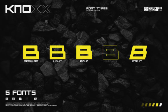 Knoxx Font PNG with transparent background - Preview 6