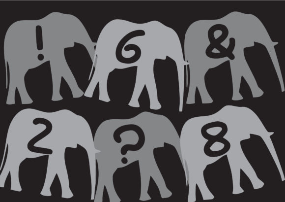Play Elephant Walk Font PNG with transparent background - Preview 2