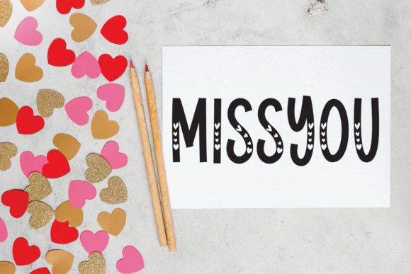 Road Love Font PNG with transparent background - Preview 2