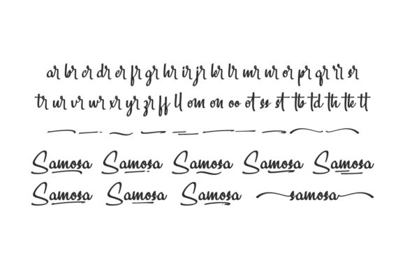 Samosa Font PNG with transparent background - Preview 5