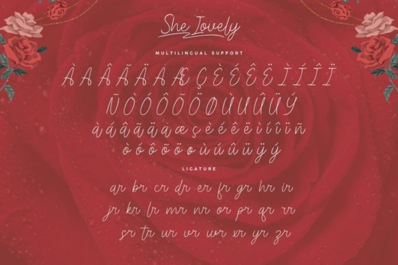 She Lovely Font PNG with transparent background - Preview 5