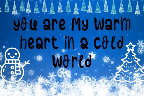 Snowfalls Font PNG with transparent background - Preview 2