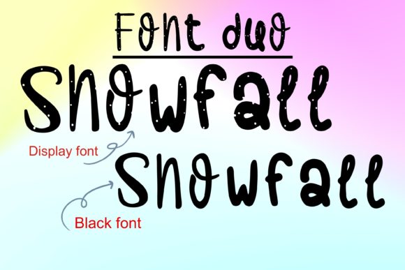 Snowfalls Font PNG with transparent background - Preview 3