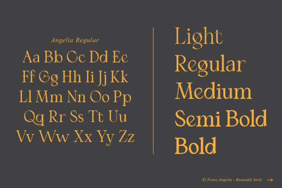 Angelia Font - Preview 1