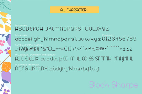 Block Sharps Font - Preview 5