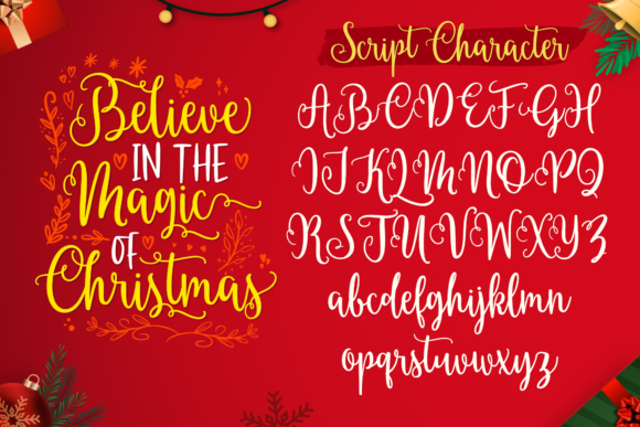Christmas Hand-lettered Trio Font - Preview 1