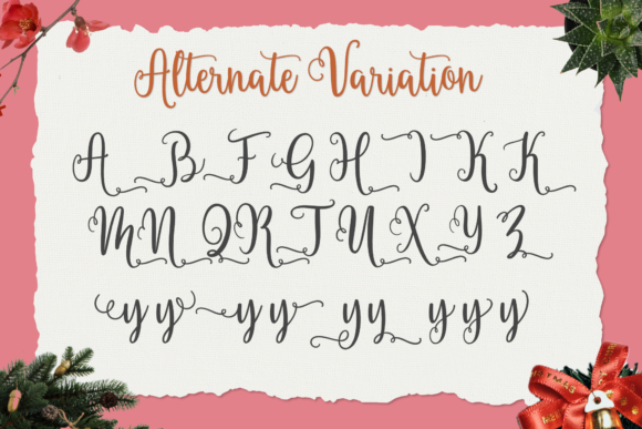 Christmas Hand-lettered Trio Font - Preview 4