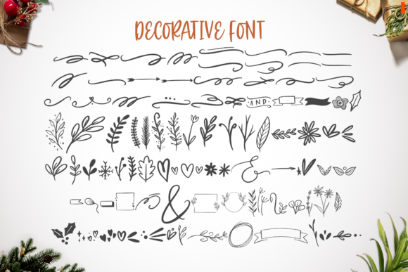 Christmas Hand-lettered Trio Font - Preview 5