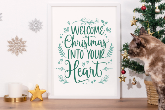 Christmas Hand-lettered Trio Font - Preview 6