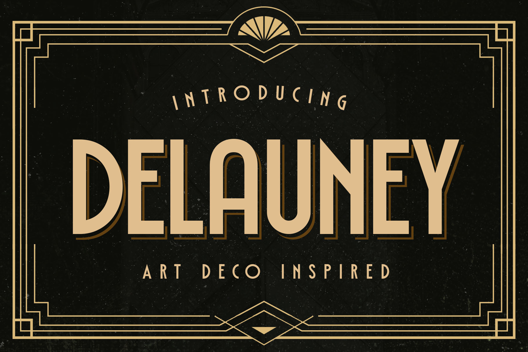 Delauney preview — all-caps sans serif inspired by 1920s art deco