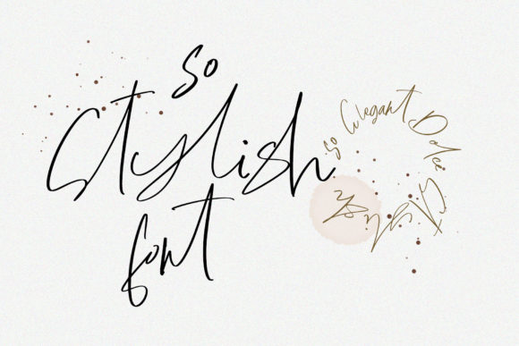 Dolce Stylish Font PNG with transparent background - Preview 3