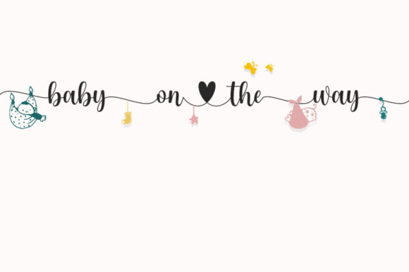 Hanging Font PNG with transparent background - Preview 2