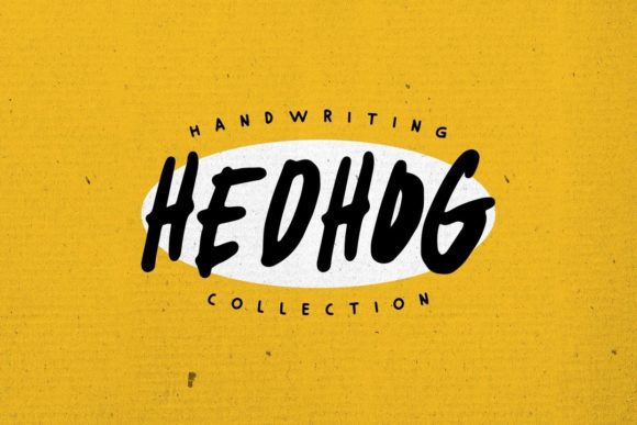 Hedhog Font PNG with transparent background - Preview 4