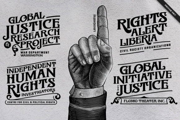 Liberiartsy Font PNG with transparent background - Preview 1