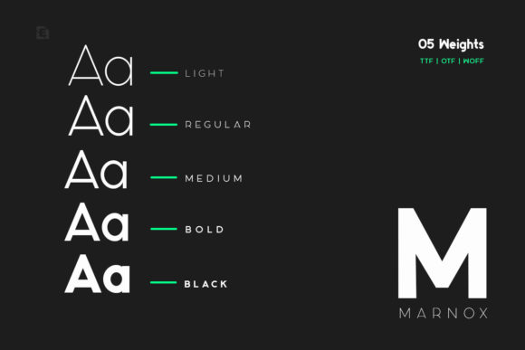 Marnox Font PNG with transparent background - Preview 5