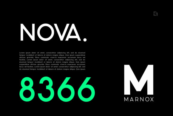 Marnox Font PNG with transparent background - Preview 1