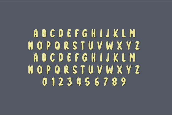 Milky Lemon Font PNG with transparent background - Preview 1