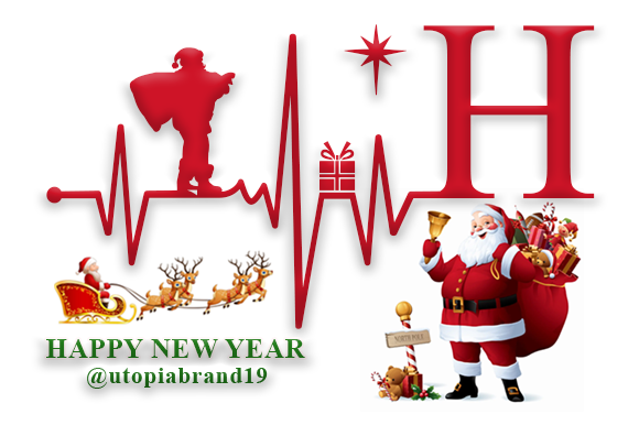 Monogram Heartbeat Santa Font PNG with transparent background - Preview 3