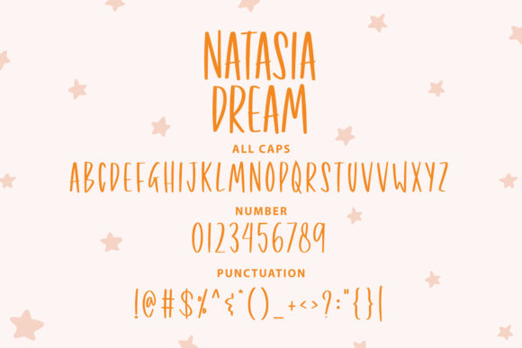 Natasia Dream Font PNG with transparent background - Preview 2