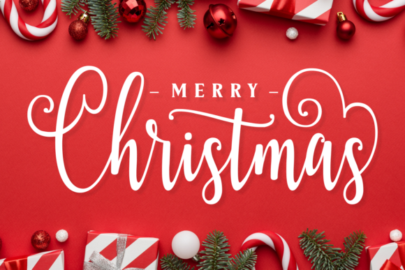 News Christmas Font PNG with transparent background - Preview 2