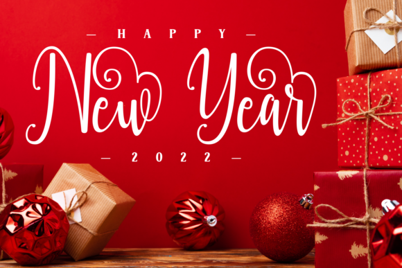 News Christmas Font PNG with transparent background - Preview 3