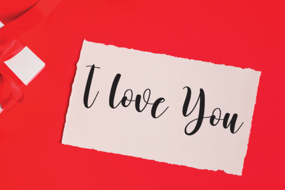 Romantic Font PNG with transparent background - Preview 2