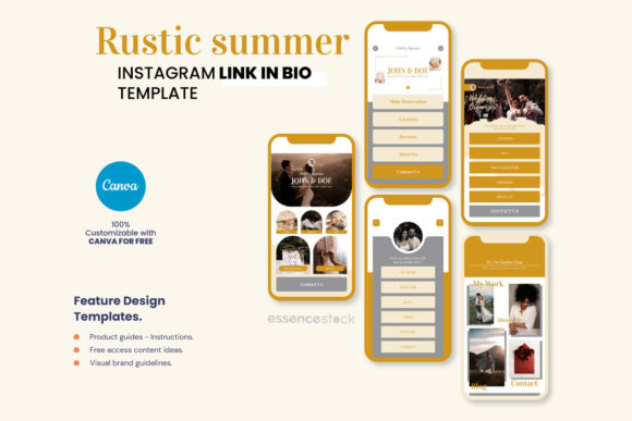 Wedding Instagram Link In Bio Canva Graphics