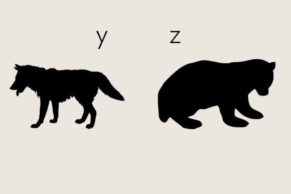 Animals Silhouette Font - Preview 5