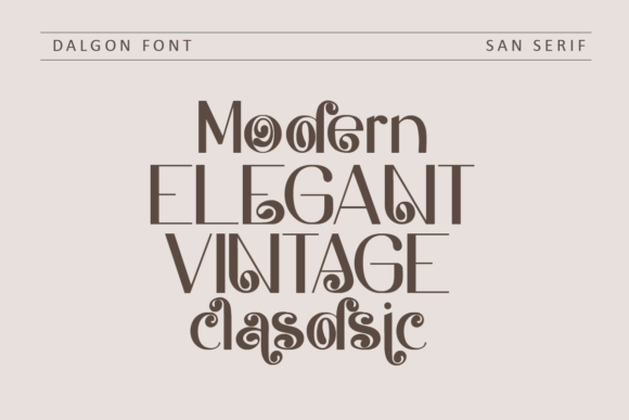 Dalgon Font - Preview 1