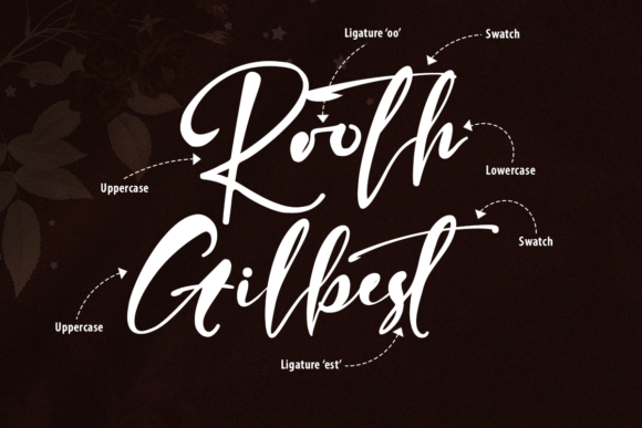 Honey Butterfly Font PNG with transparent background - Preview 1