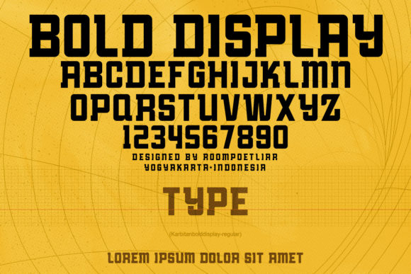 Karbitan Font PNG with transparent background - Preview 3
