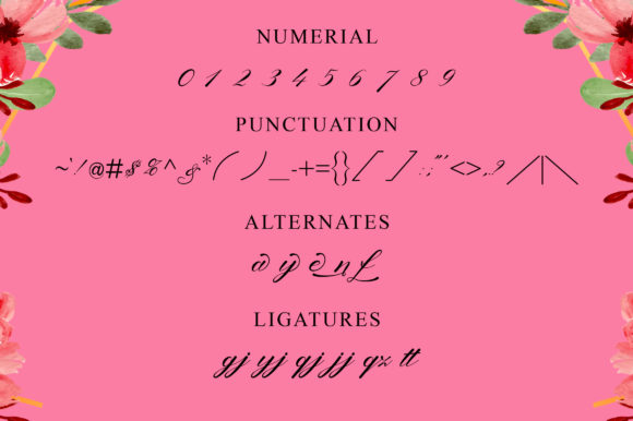 Lanita Font PNG with transparent background - Preview 6