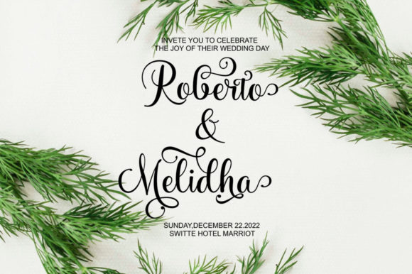 Medhina Script Font PNG with transparent background - Preview 3