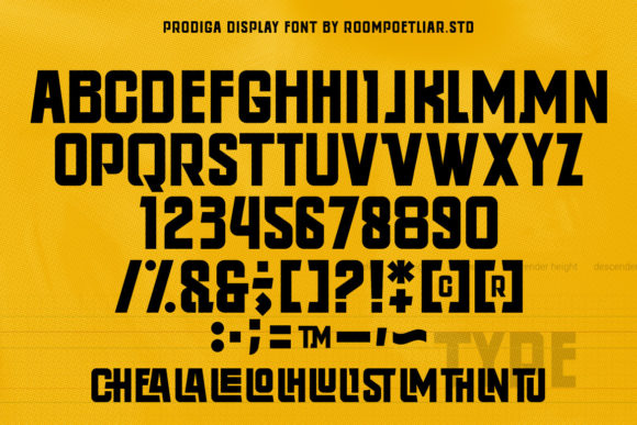 Prodiga Font PNG with transparent background - Preview 3