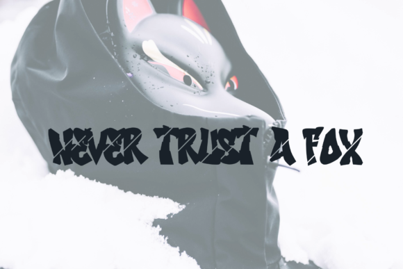 Snow Fox Font PNG with transparent background - Preview 1