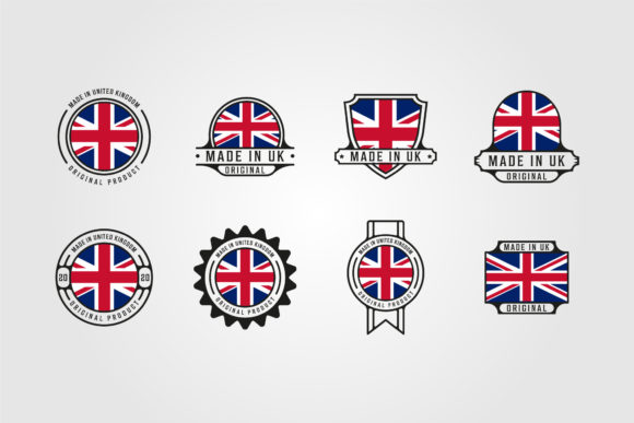 Set of Made in United Kingdom Logo