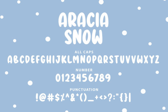 Aracia Snow Font - Preview 2